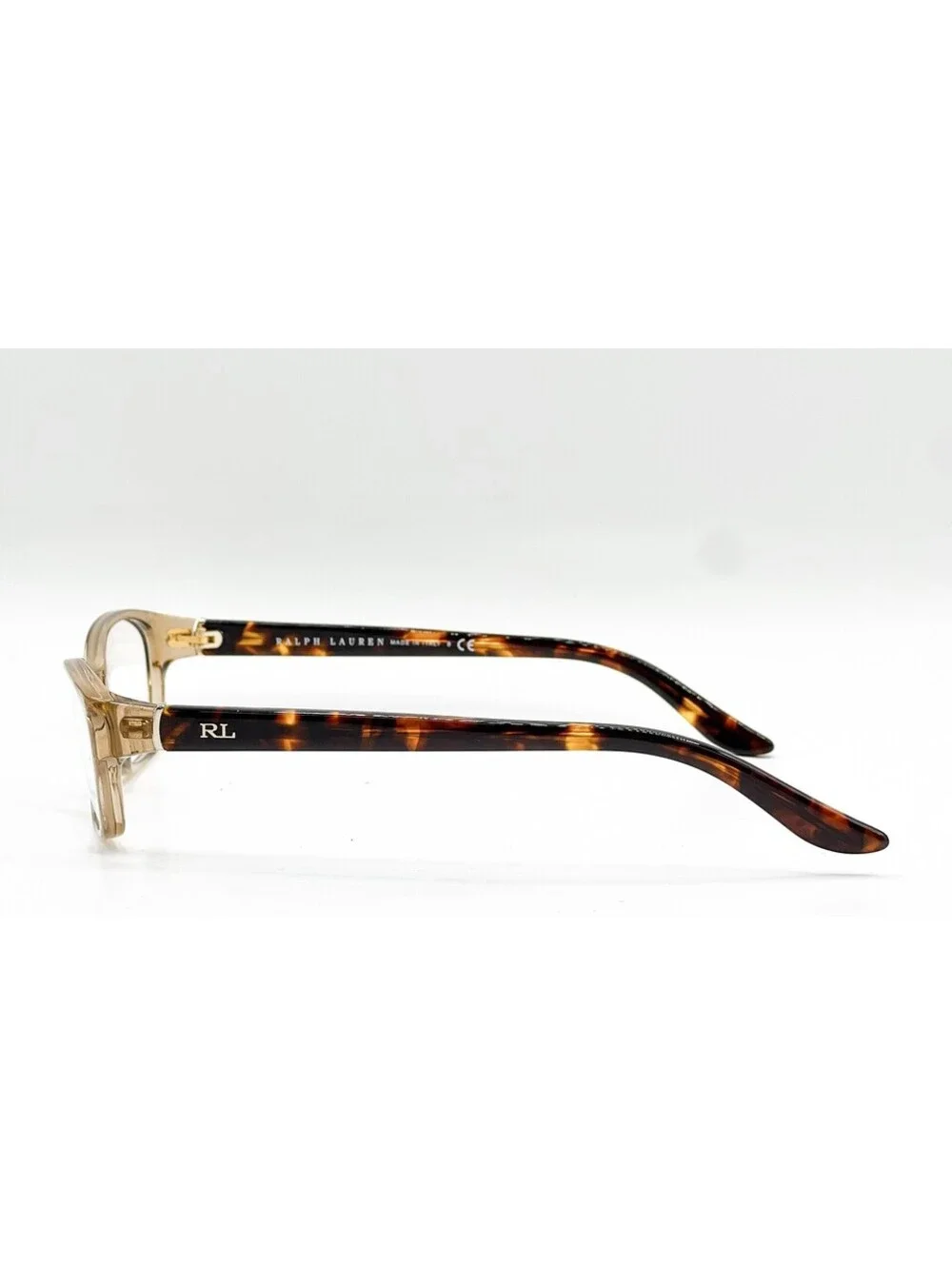 Ralph Lauren RL 6068 5217 Beige Transparent Havana Cat Eyeglass Frames 53-15-130